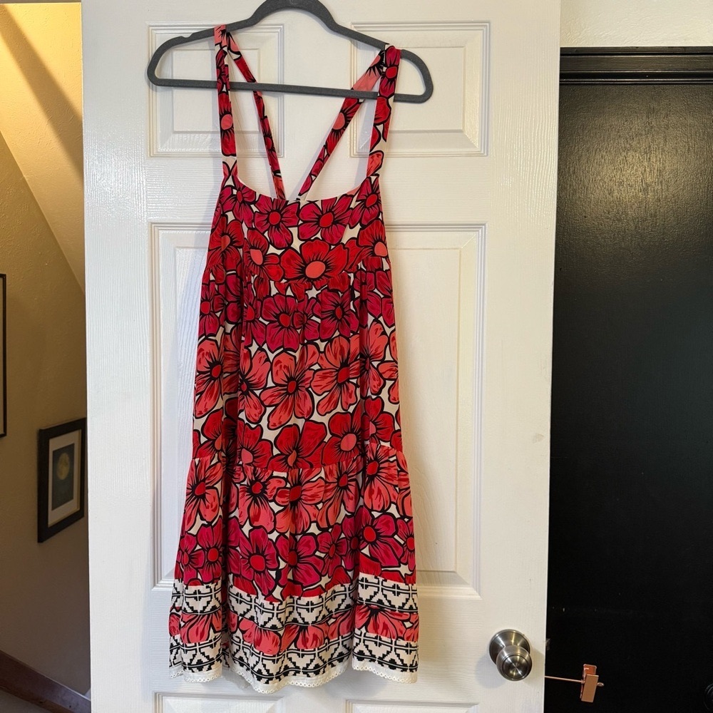 NWT Corey Lynn Calter Floral Red and Black Dress